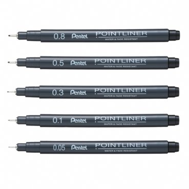 image-1342-1 Pentel Fineliner Pointliner (S20P)