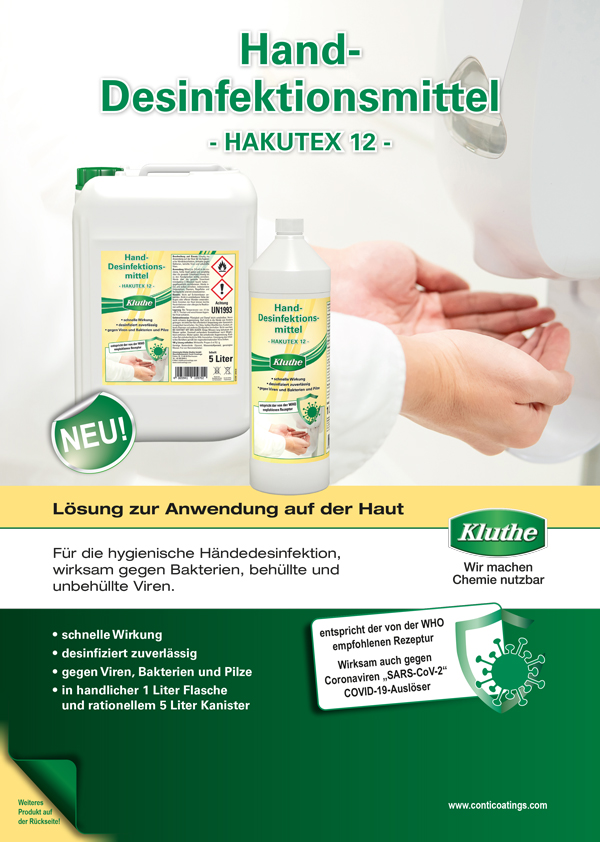 hakutex-12 Kluthe Hand-Desinfektionsmittel Haku Tex 12