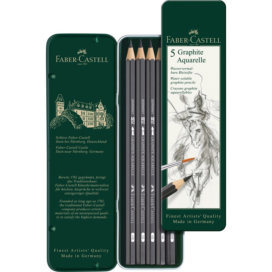 Faber-Castell Graphite Aquarelle 5er Set