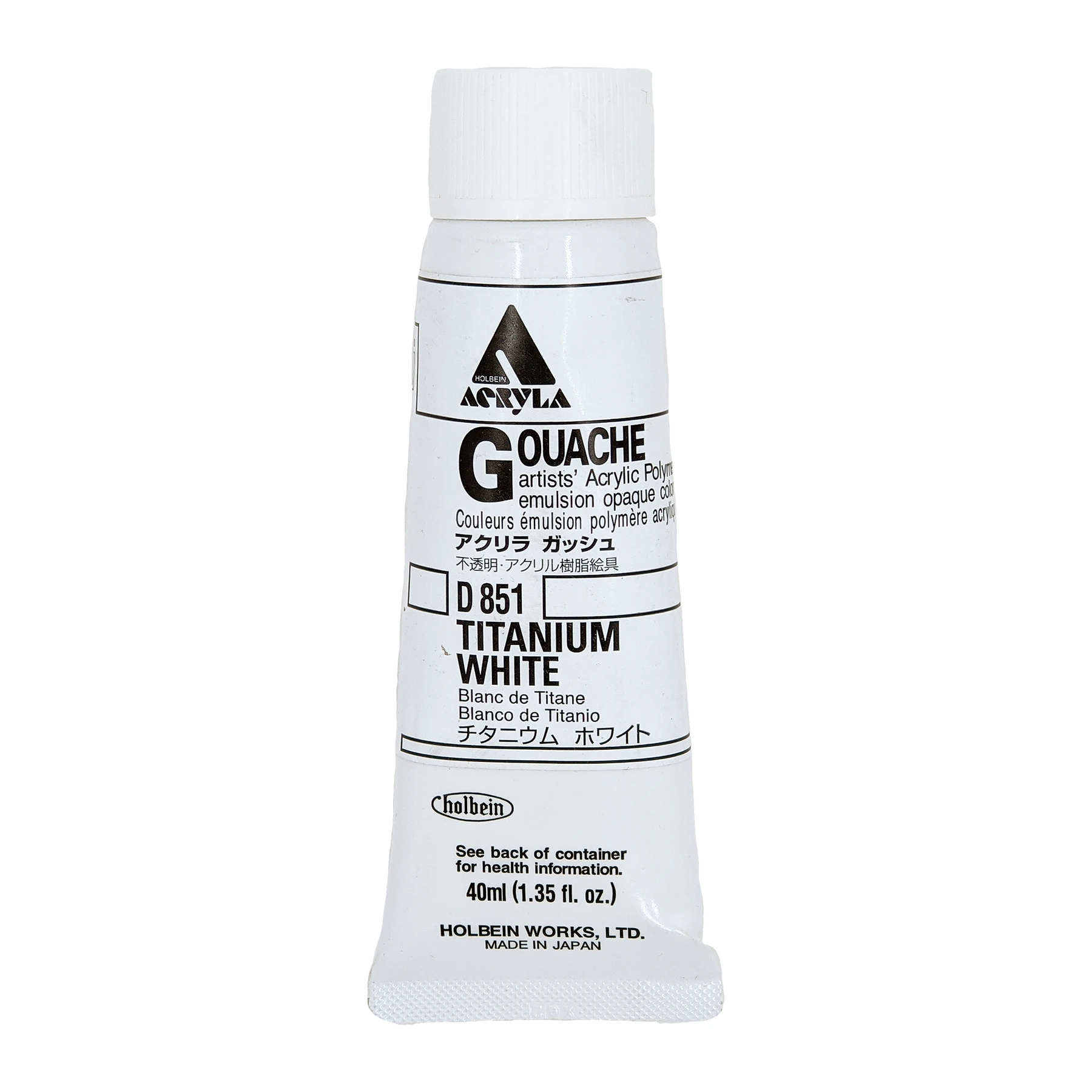 Titanium-White-Gouache-40ml Holbein ACRYLA Gouache 40ml