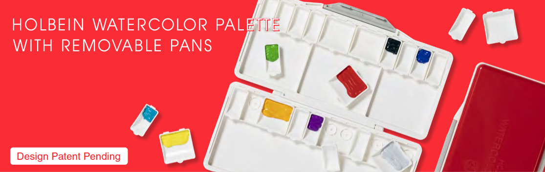 Holbein Watercolour Palette with removable pans