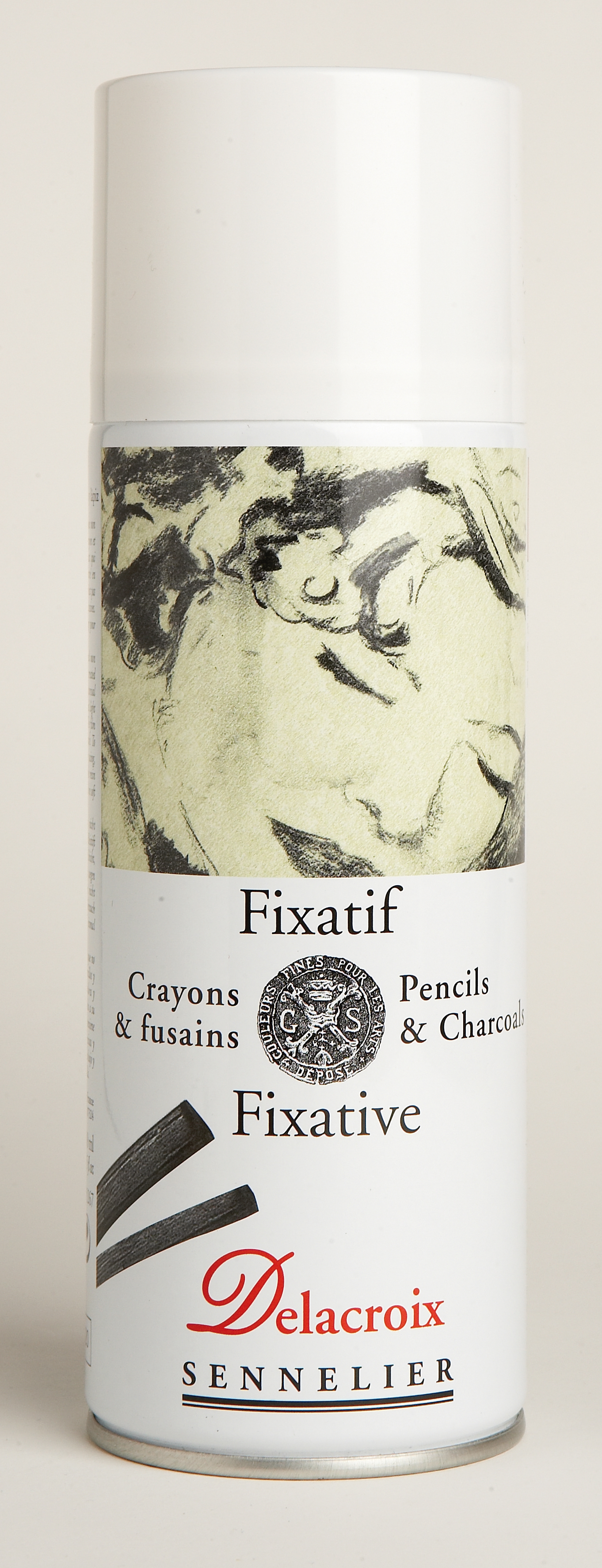 N135267delacroixDEface Sennelier Delacroix Fixative Spray can 400ml