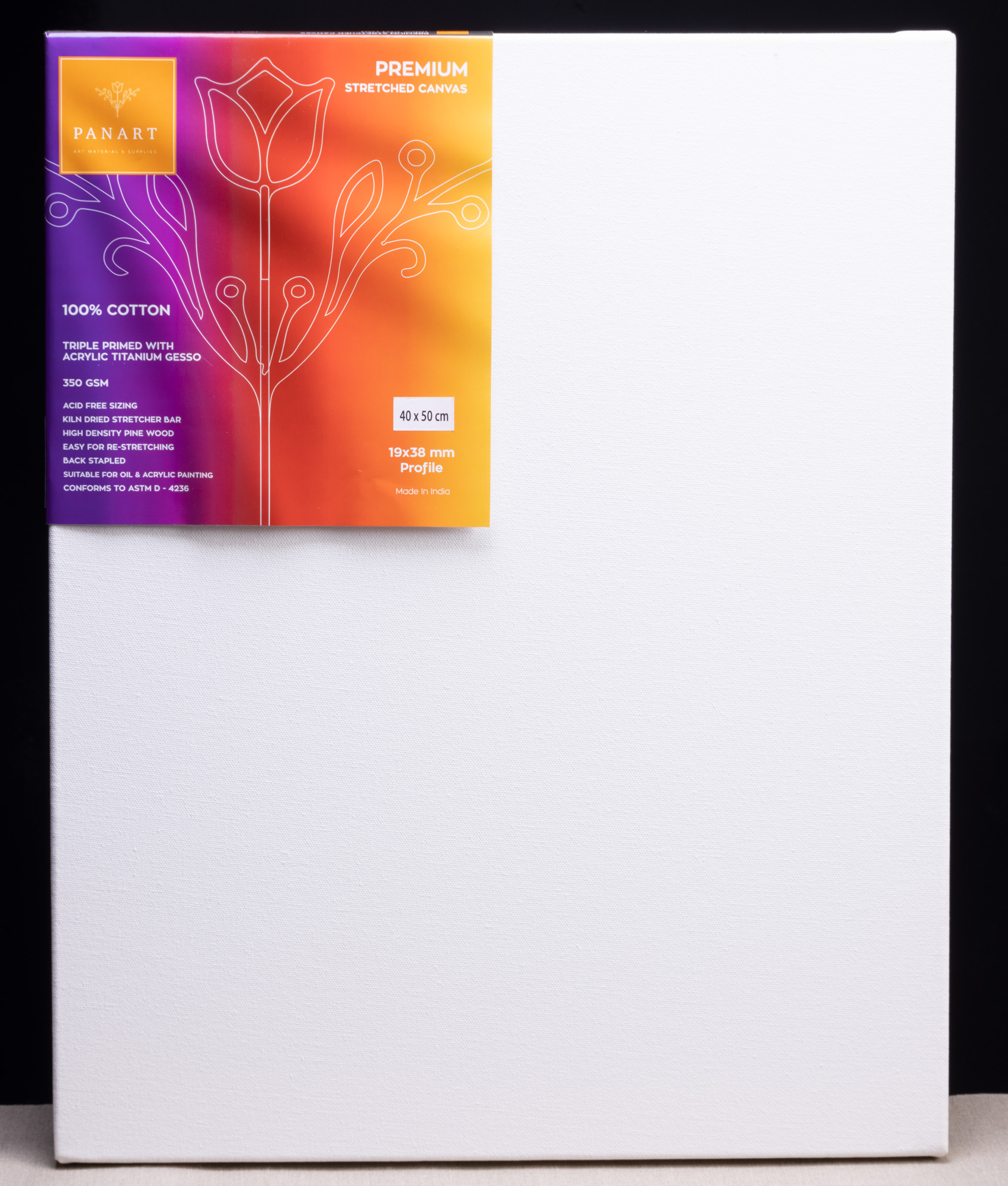 _S9A1506 PANART Keilrahmen maschinell bespannt mit Baumwolle 350g/m² grundiert mit Gesso