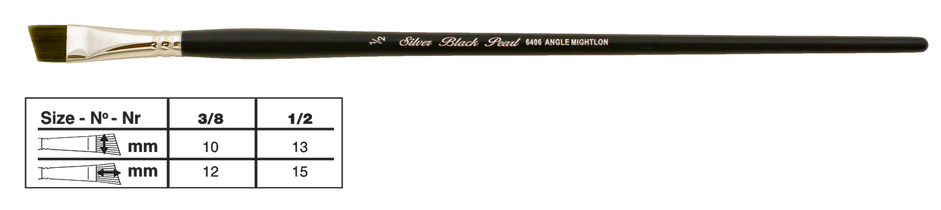 Silver Brush Black Pearl  6406 Angular LH