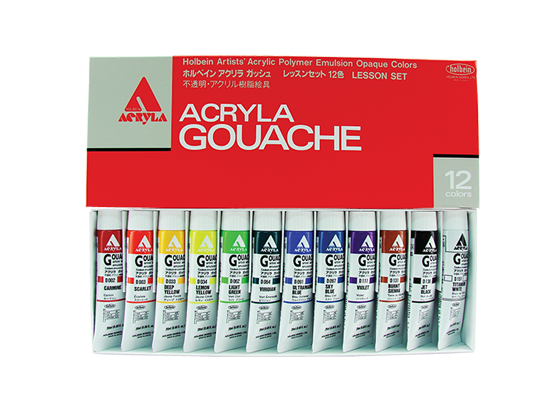 D410-holbein Holbein ACRYLA Gouache Color Sets