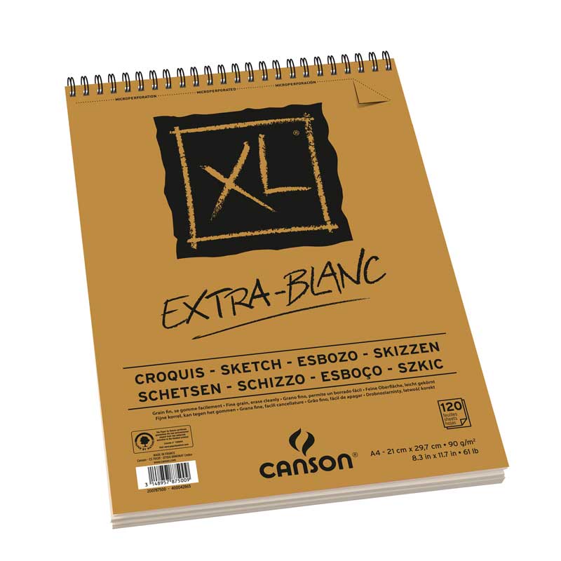 Canson  Spiral-Skizzenblock XL EXTRA-BLANC
