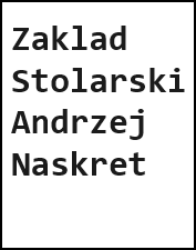 Zaklad Stolarski Andrzej Naskret