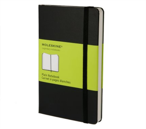 Moleskine Classic Collection Plain Notebook Blanko Schwarz