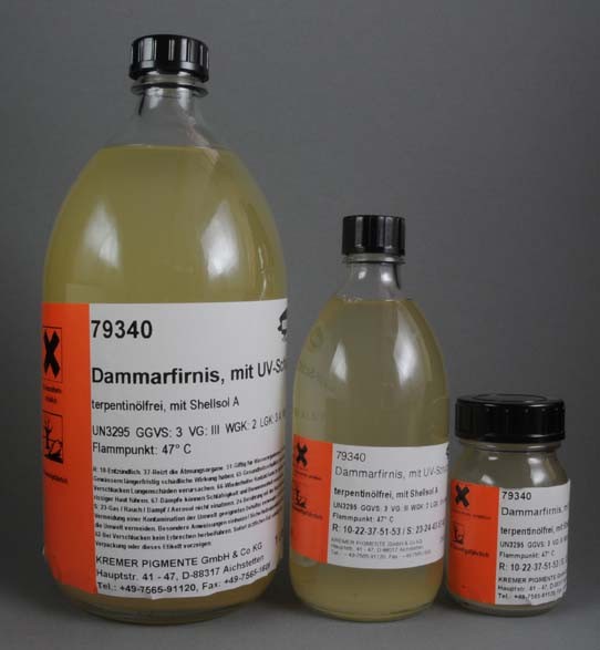 Kremer Dammar Varnish with Shellsol® A, UV Stabilized (79340)