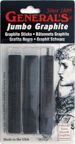 General Pencil Jumbo Graphite Sticks - 3 Pack