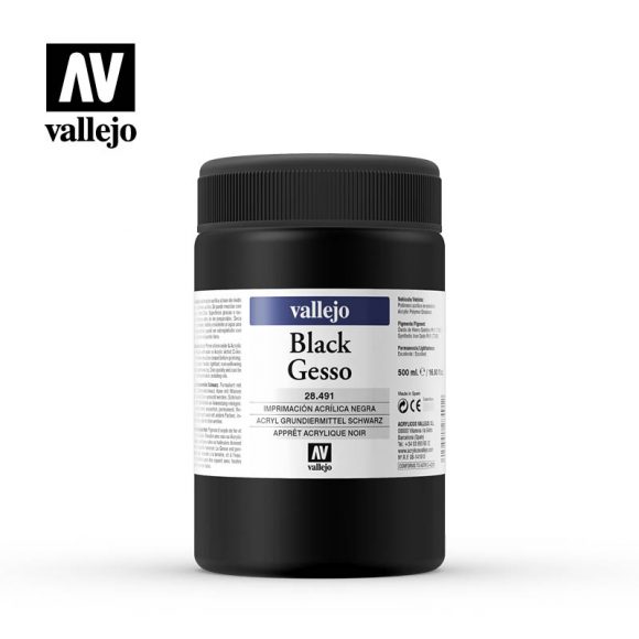 Vallejo Black Gesso .491 500ml
