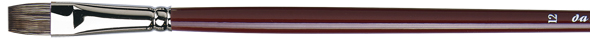 Da Vinci Ölmalpinsel flach "Black sable" 1840
