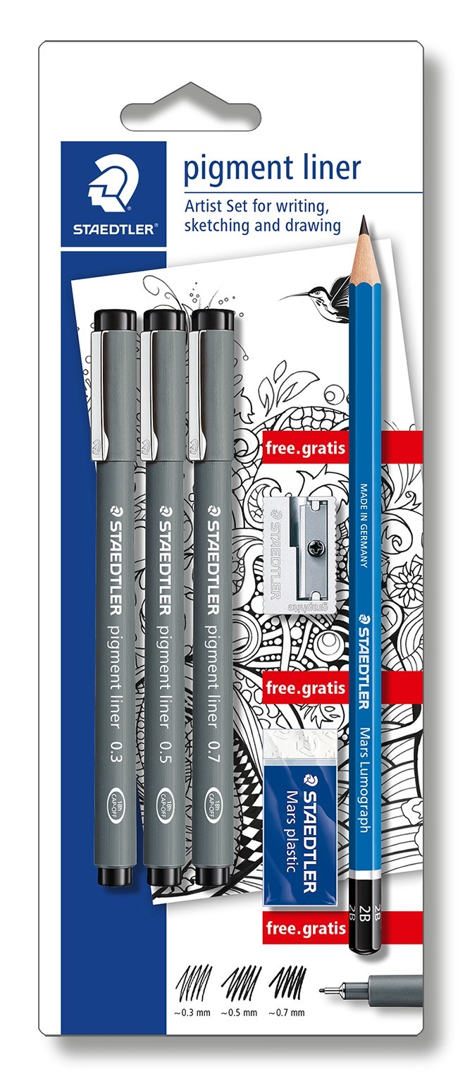 2144645_productpicture Staedtler Artist Set Pigment Liner 308