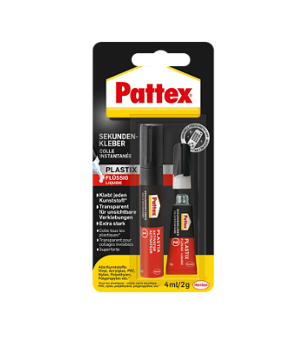 Pattex Sekundenkleber Plastik Flüssig 4ml/2g BK PSA12