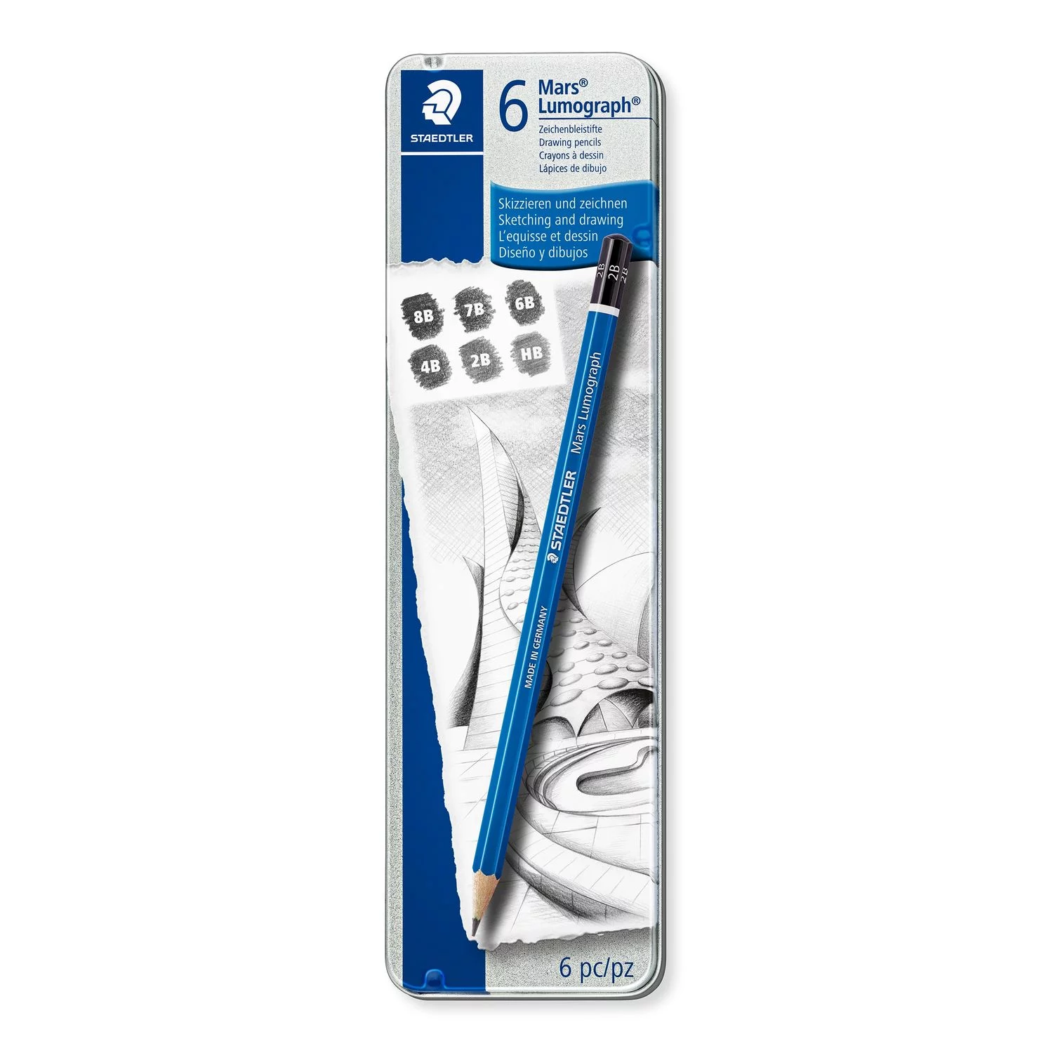 MarsLumograph6-01 Staedtler Mars Lumograph 100 G Sets