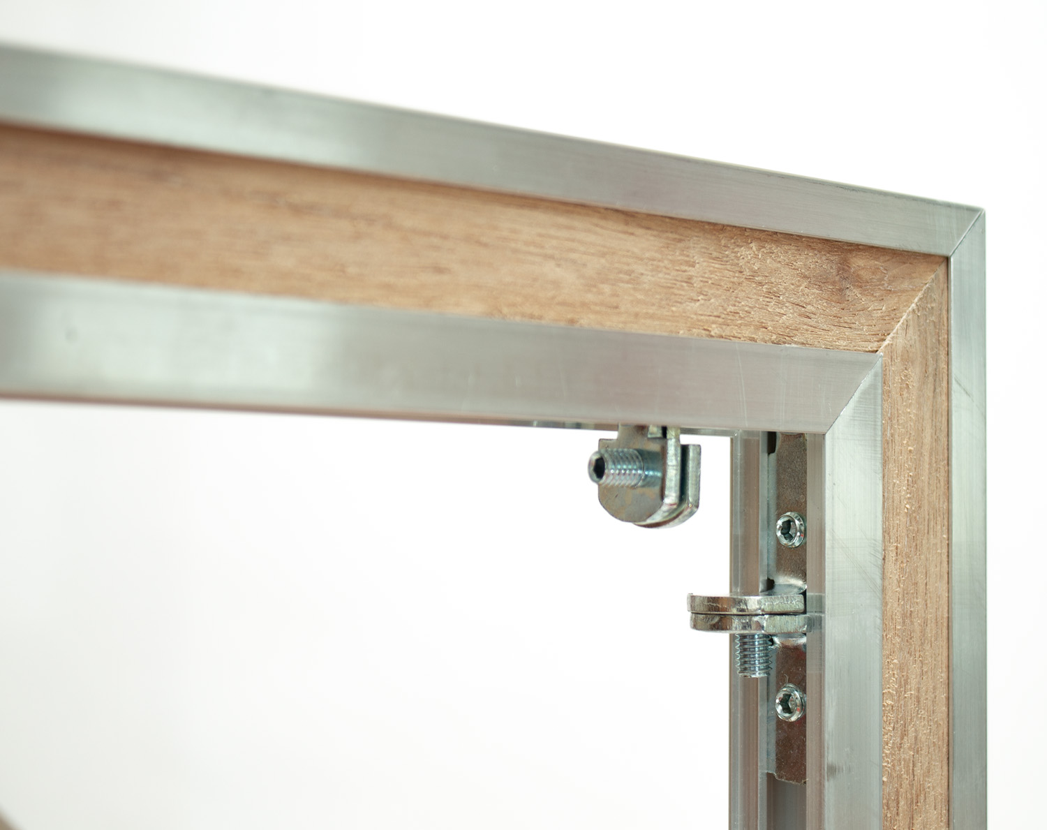 aluminium and wood combo frame, profil 2,7 x 4 cm, No. 2740