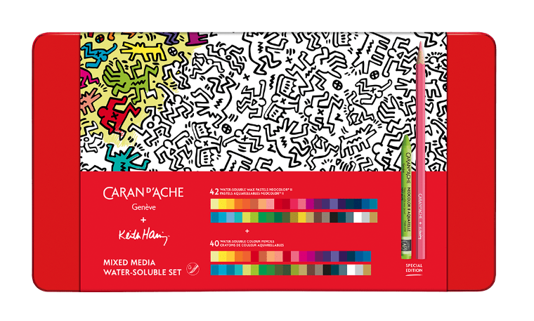 Caran dAche KEITH HARING Mixed Media Water-Soluble Set
