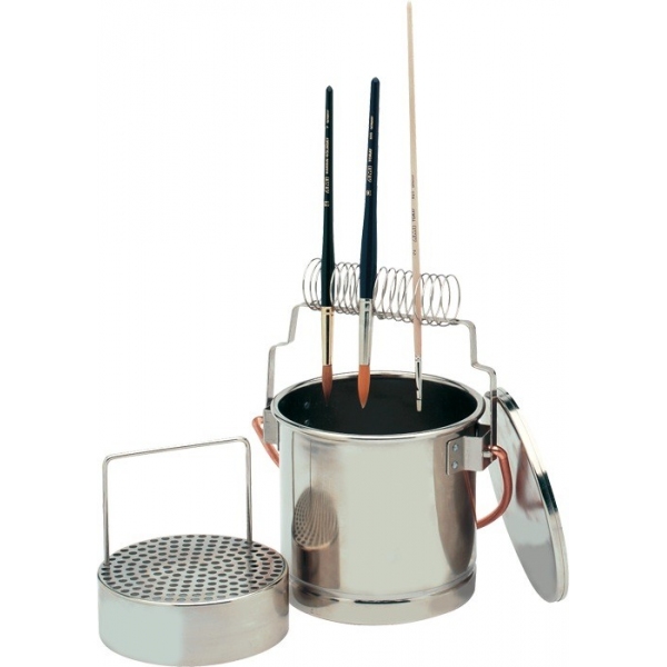 penselen-spoelbakje-o-145cm-verchroomd AMI Pinselwascher verchromt 14.5 cm Durchmesser