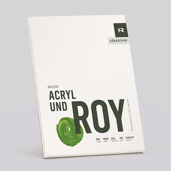 Romerturm Acrylblock ACRYL UND ROY 290g weiß rau