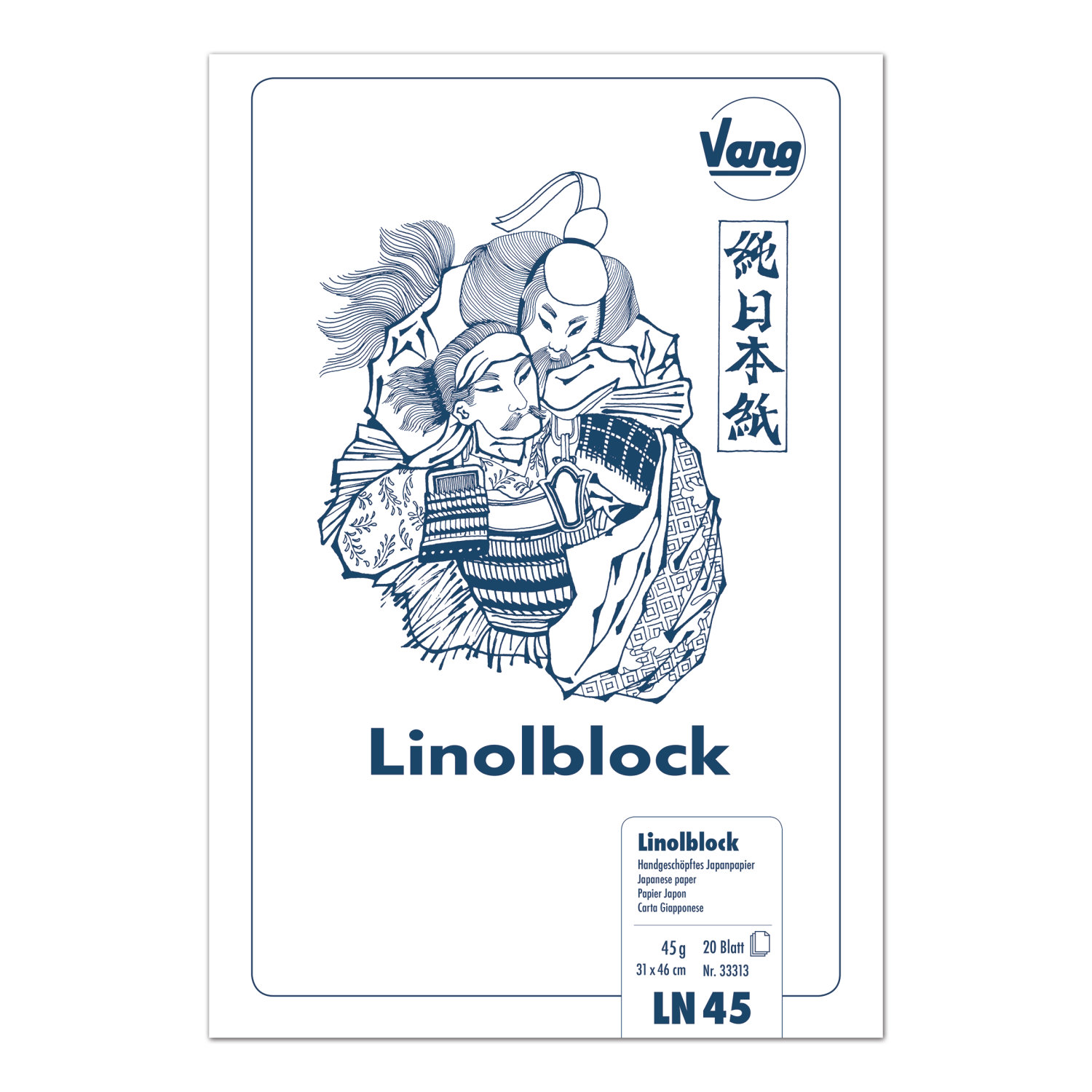 Vang Linolblock aus Japanpapier 45g/m2