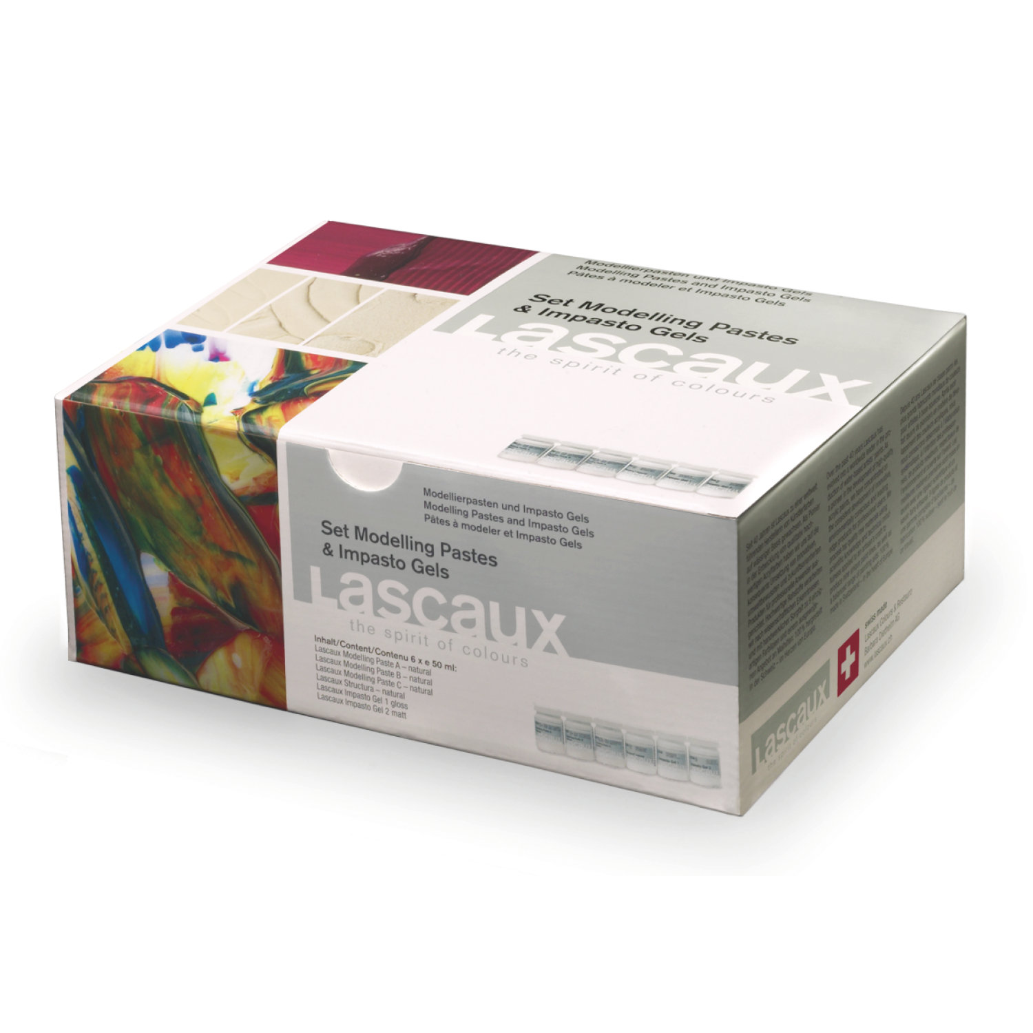 Lascaux Modelling Pastes and Impasto Gels Set 6 x 50ml