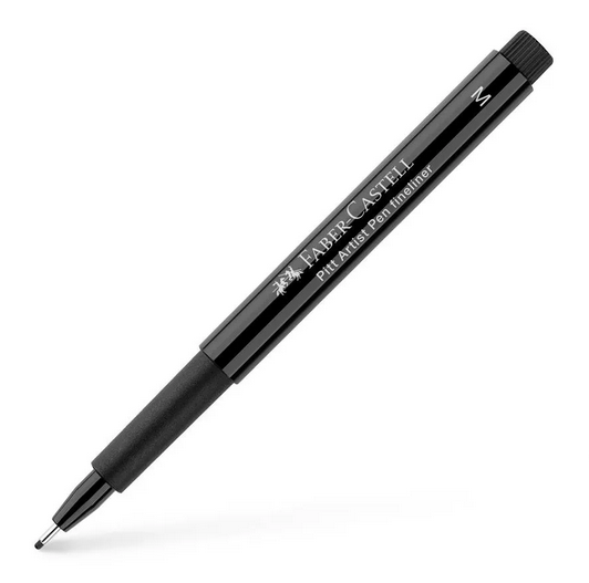 pitt-fine-M Faber-Castell PITT Artist Pen Fineliner Tuschestift SCHWARZ