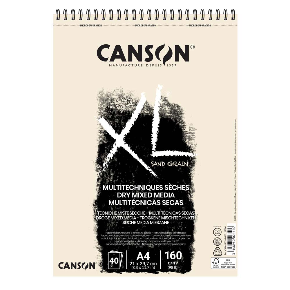 Canson XL Dry Mixed Media Block 160g