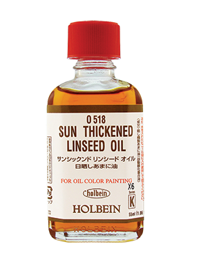 O518_SunThickLinseedPKgOo7Qqo4uxr Holbein Sun Thickend Linseed Oil 55ml