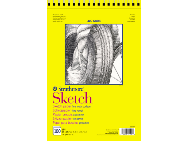Strathmore 300 Sketch paper Block 74g (Spiral)