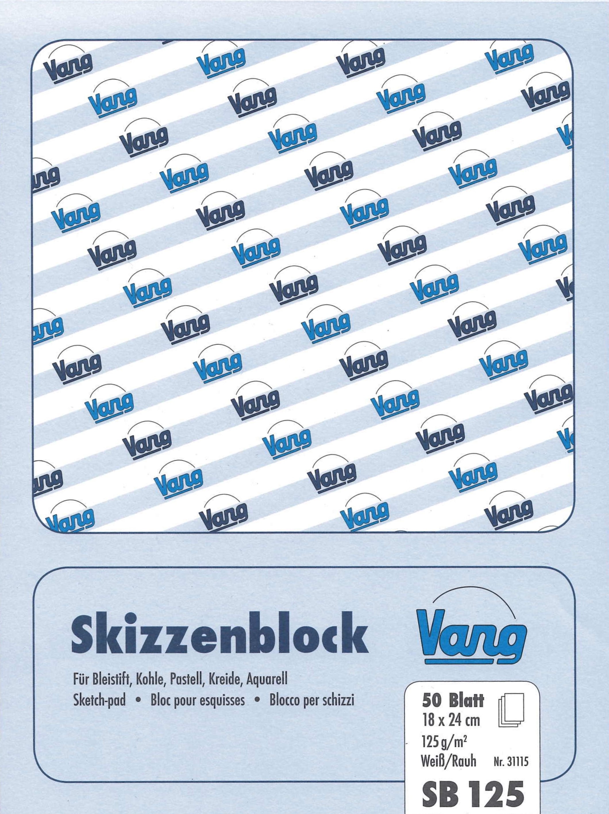 Vang-Skizzenblock-Turin-125g Vang Skizzenblock Turin 125g/m2