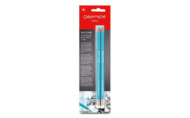 e_sketcher-non-photo-blue-pencil-blister-2-pieces-p-le-trait-bleu-qui-sait-se-faire-discret-p-caran-d-ache-detail1-0 Caran dAche Sketcher Non-photo blue pencil