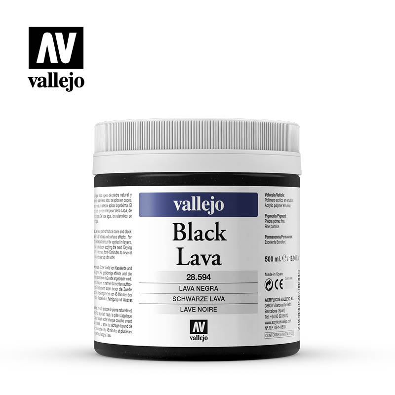 Vallejo Black Lava .594 500ml