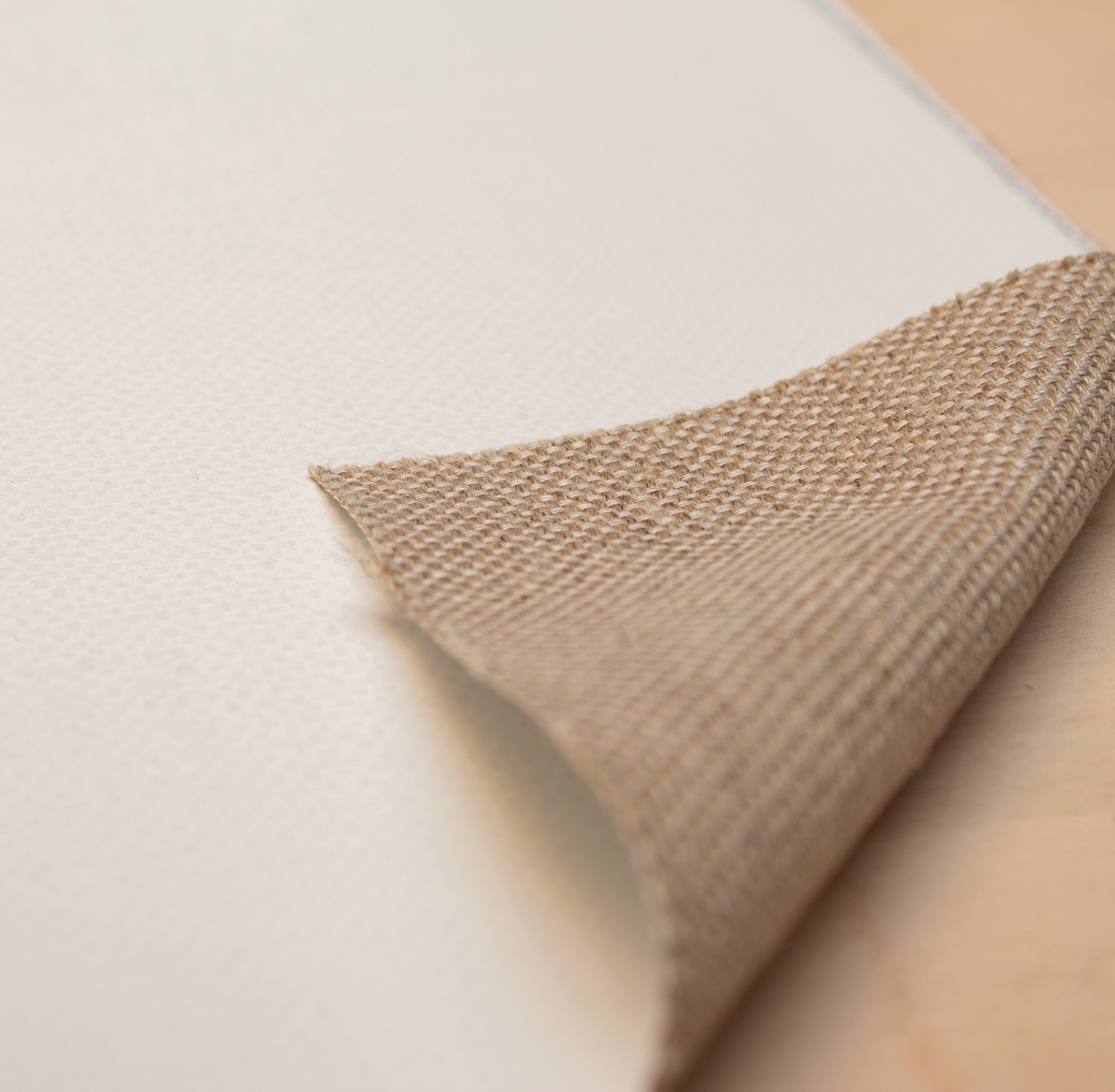primed linen 460 g/m²  white, 2.10 m width, medium- coarse, No. 18591