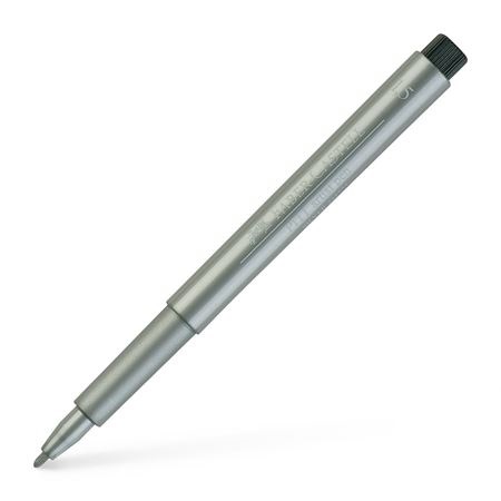 1-5-silber Faber Castell PITT Artist Pen Metallics Markers
