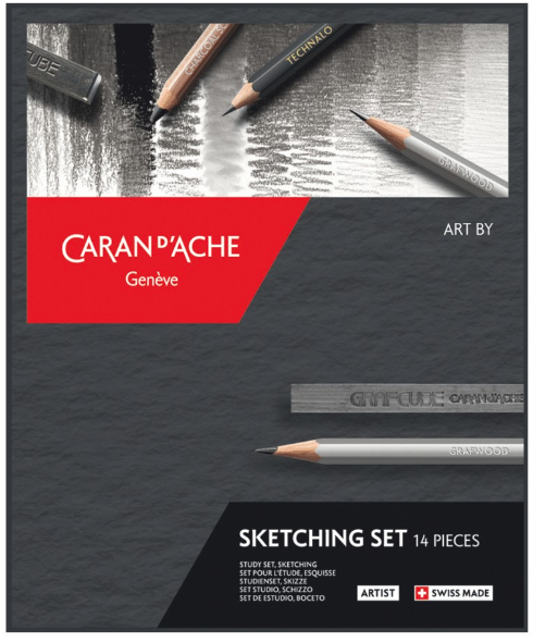 caran-dache-sketching-set Caran dAche ART BY Skizzenset 14-teilig