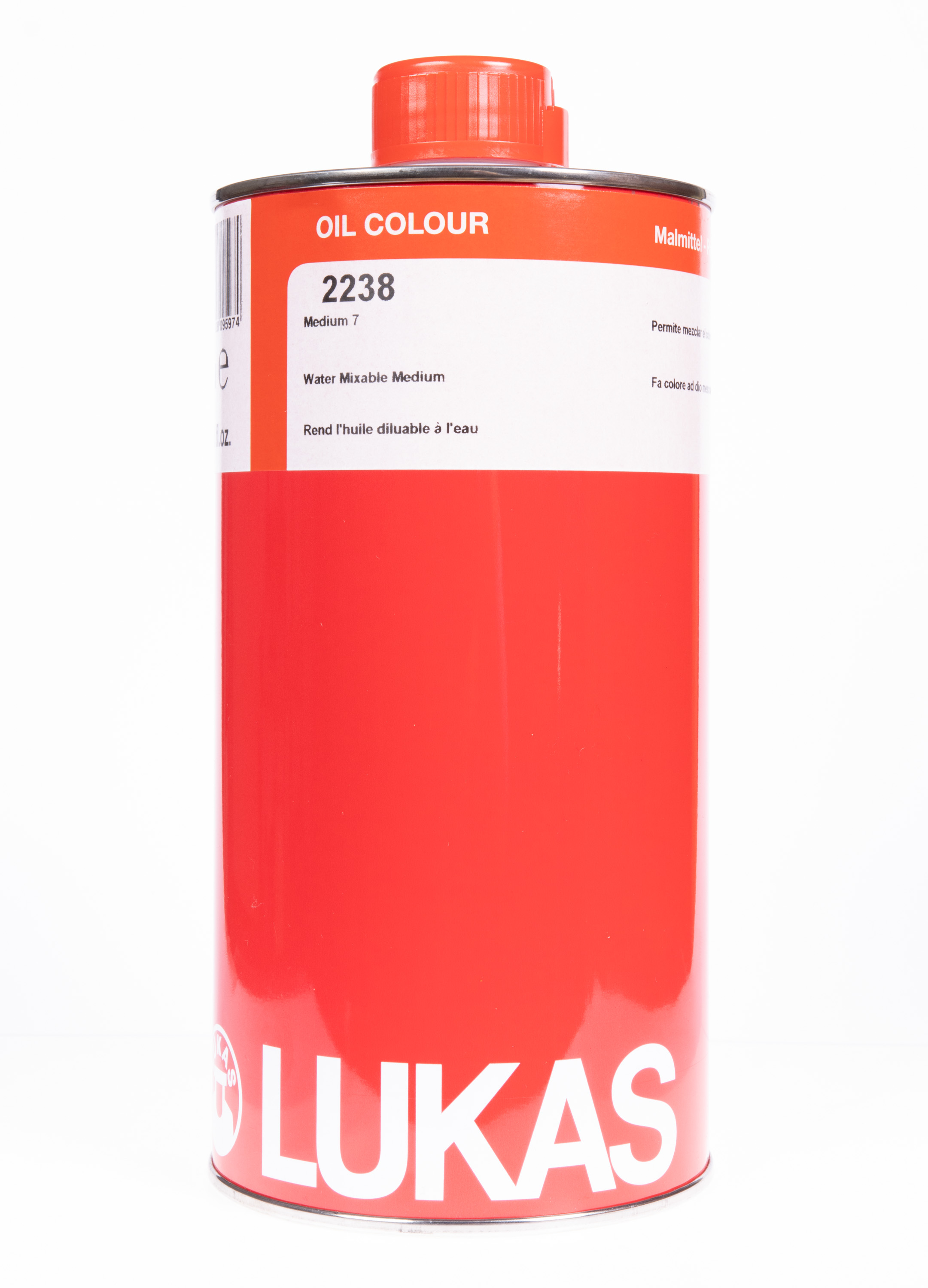 Lukas Medium 7 (watermixable oil paints) #2238 1L