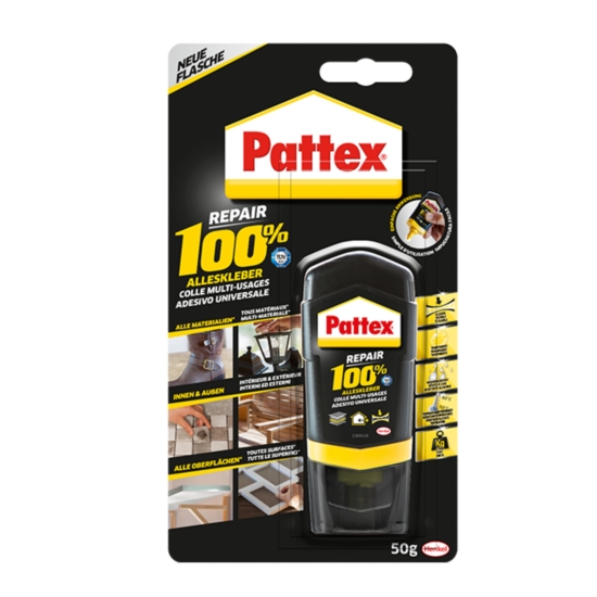 Pattex Alleskleber 100% REPAIR 50g Blister Verpackung