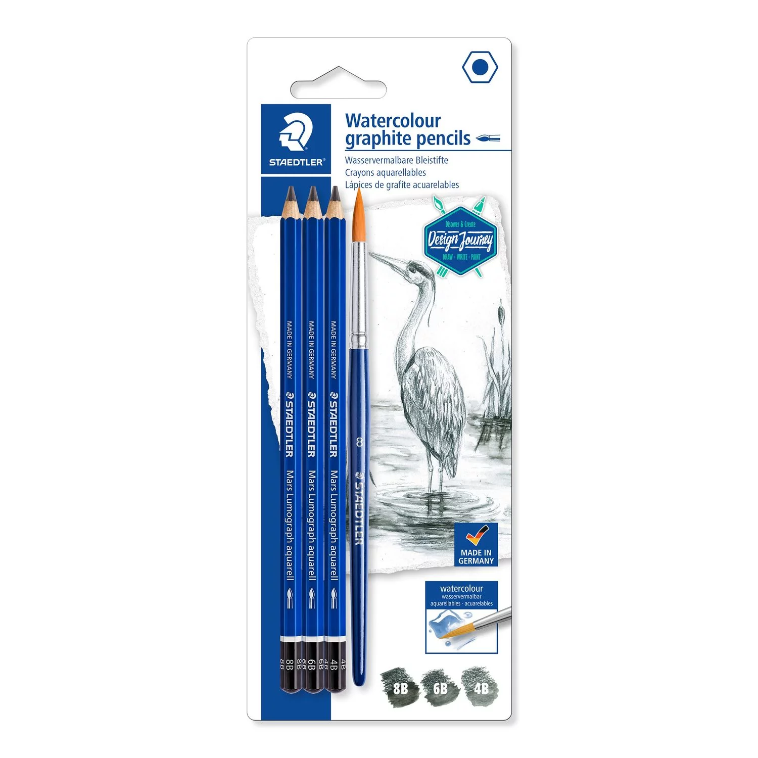 StaedtlerMarsLumographaquarell100A Staedtler MarsLumograph aquarell graphite pencils 100A SET