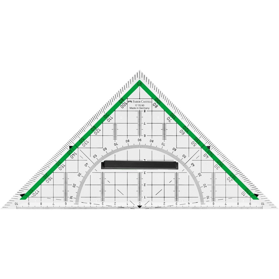 Faber-Castell Geometrie-Dreieck groß mit Griff 20 cm