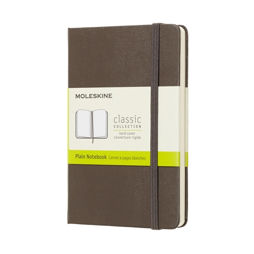 Moleskine Classic Collection Plain Notebook Blanko Erdbraun