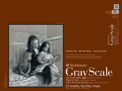 Strathmore 400 Gray Scale pad 216g