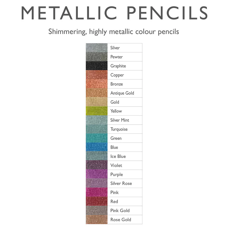 Derwent Metallic Pencils Derwent Metallic Pencils
