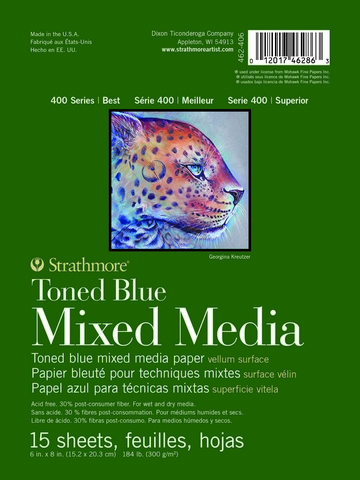 Strathmore 400 Toned Blue Mixed Media Block