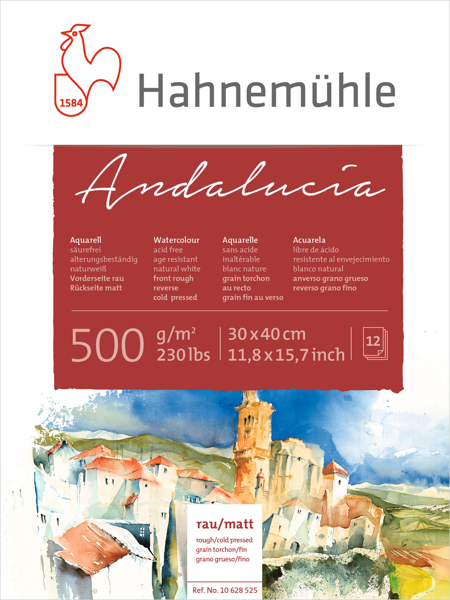Hahnemuhle Andalucia Aquarellkarton 10er Pack