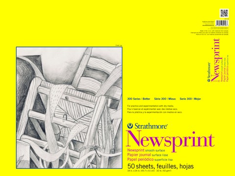 30718-weich-strathmore Strathmore 300 Newsprint Block 45 x 60 cm