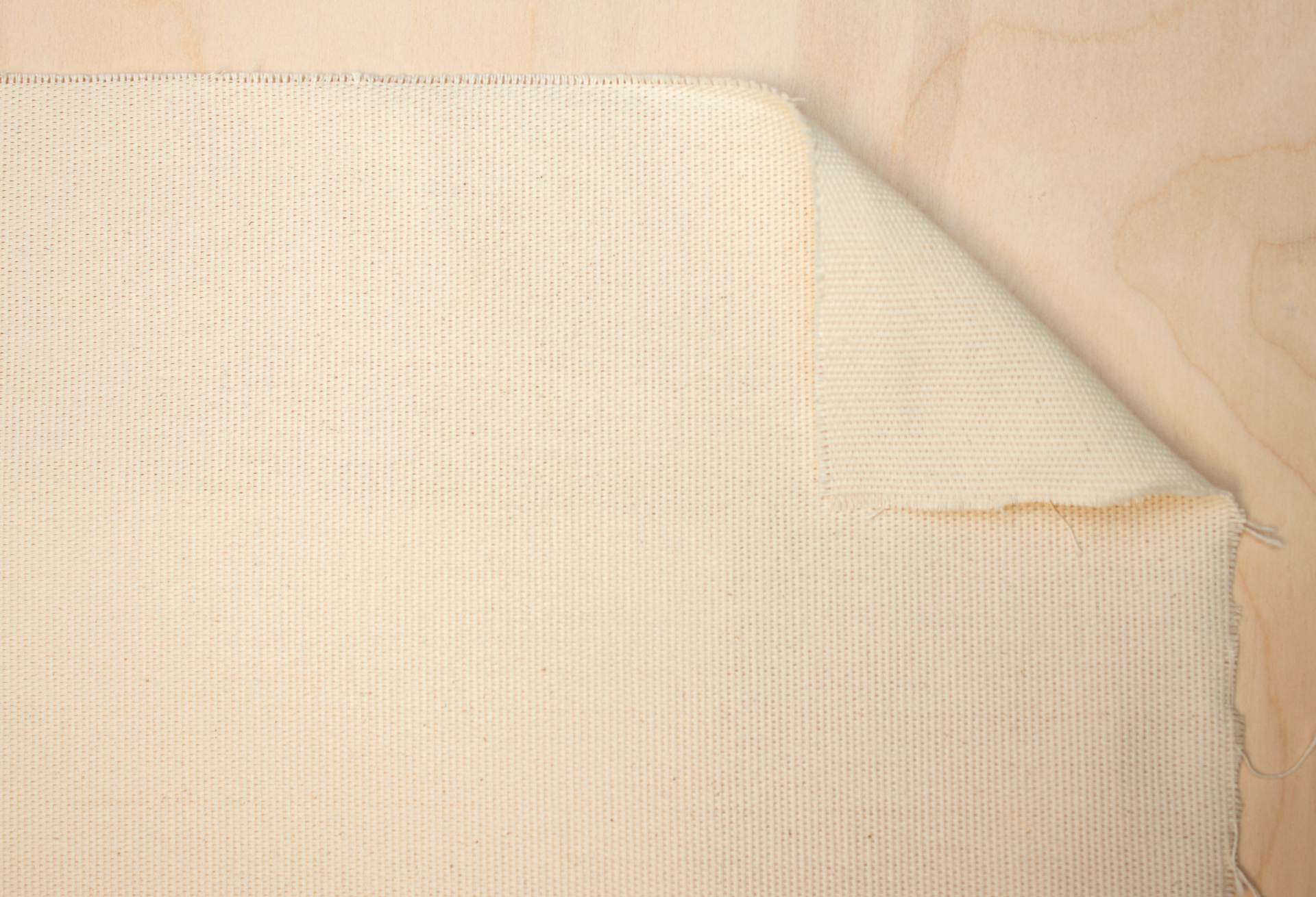Unprimed cotton panama weave, 300g/ m², 4 m width