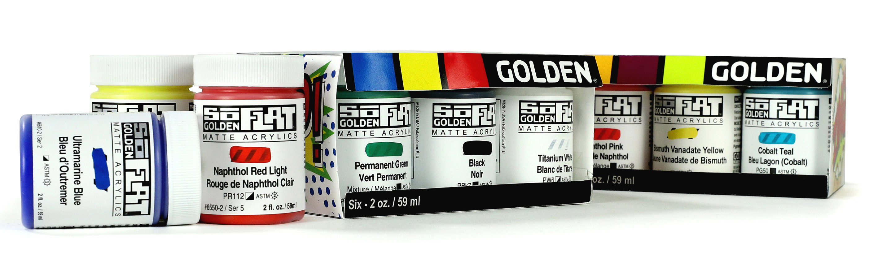 Golden SoFlat  Matte Acrylic Colors Sets