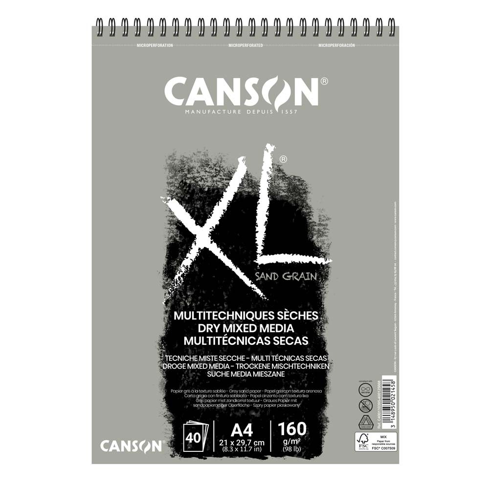 Canson XL Dry Mixed Media Block 160g