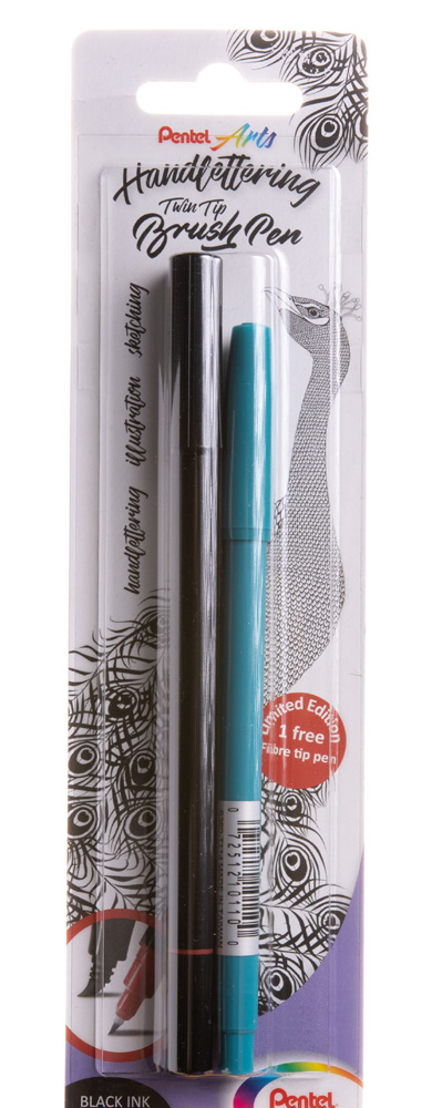 Pentel Twin Tip Brush Pen Handlettering (XSW34)