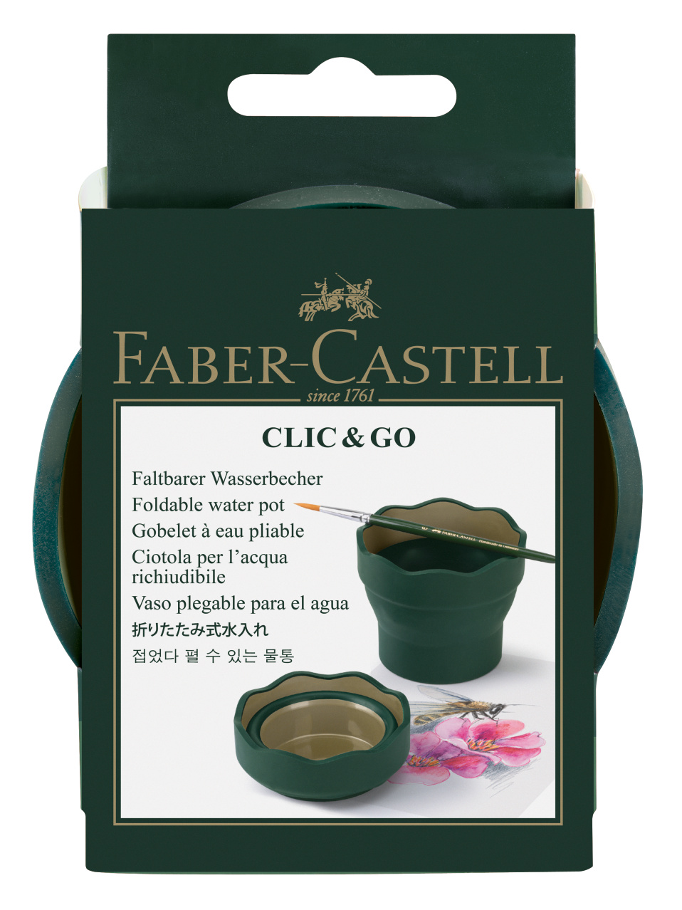Faber-Castell Clic and Go Wasserbecher green